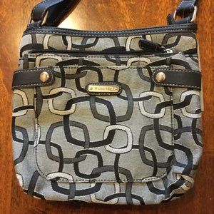Grey/Black crossbody purse
